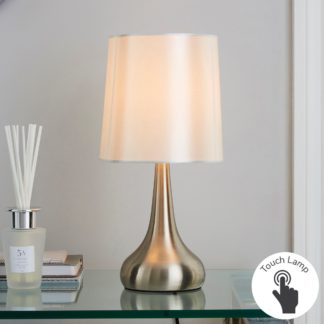 An Image of Rimini Cream Touch Dimmable Lamp Cream