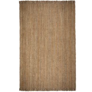 An Image of Jute Boucle Rug Brown