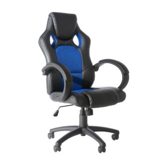 An Image of Daytona Gaming Chair Blue and Black