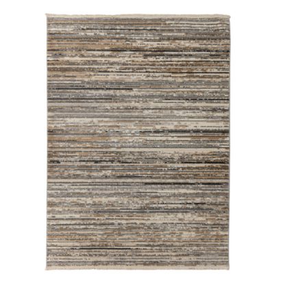 An Image of Lagos Rug Brown, Grey and White