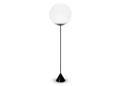 An Image of Tom Dixon Opal Cone Floor Lamp Black