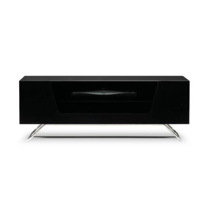 An Image of Chromium TV Unit Black