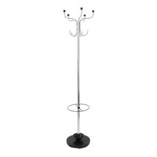 An Image of Chrome Hat and Coat Stand Chrome