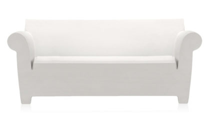 An Image of Kartell Bubble Club Sofa Zinc White