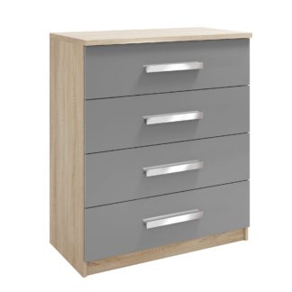 An Image of Genoa 4 Drawer Chest Grey
