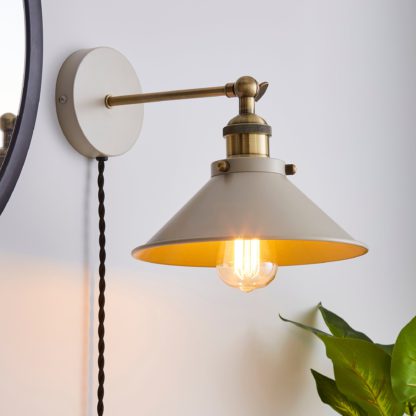 An Image of Logan Plug-in Wall Light Mushroom