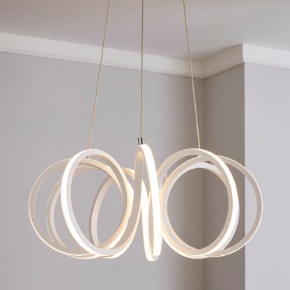 291e8c20a623e22cbce4bafdd2faa7f3707c0edcdc92b0d6820d59c178de756a-1.jpg An Image of Harper Integrated LED Swirl White Ceiling Fitting White