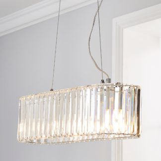 An Image of Prism 3 Light Diner Fitting Clear