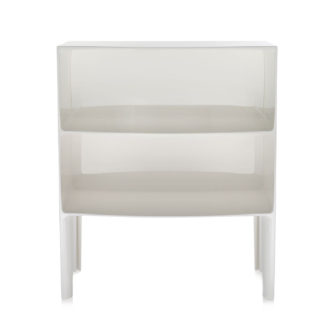 An Image of Kartell Ghost Buster Large Side Table In Flat White E5