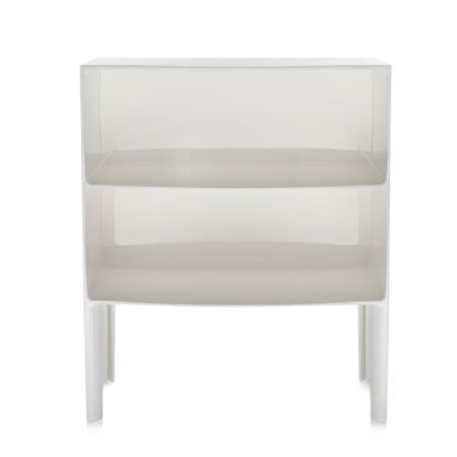 An Image of Kartell Ghost Buster Large Side Table In Flat White E5