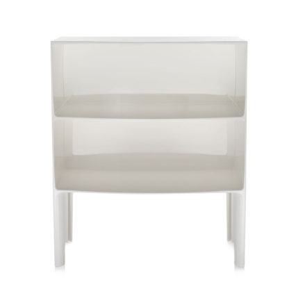 2a8c5e1e67421678420ca0e9899195f7ef0ec7a6cab23e326cb8c9a230c88553.jpg An Image of Kartell Ghost Buster Large Side Table In Flat White E5