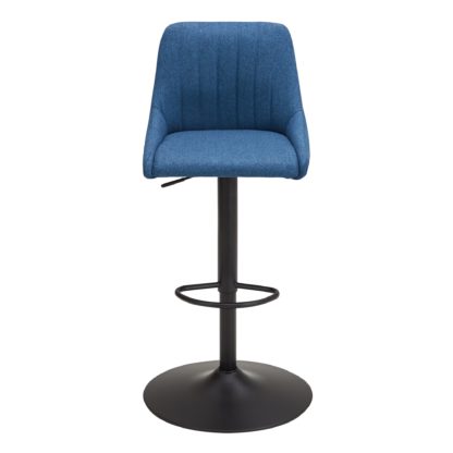 2aca3d5cf1cdf7d248d5320bad1ff1f8f9fb726bb377a441258de76be67a9829-1.jpg An Image of Kenton Bar Stool Navy Herringbone Navy Blue