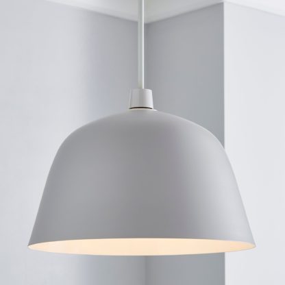 An Image of Alba Easy Fit Pendant Grey