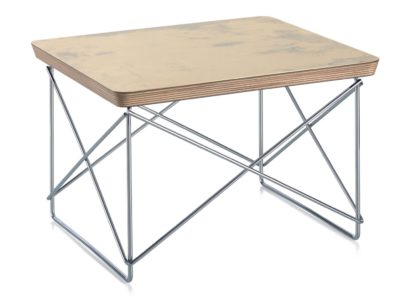 An Image of Vitra Eames Occasional Table LTR White Chrome Base