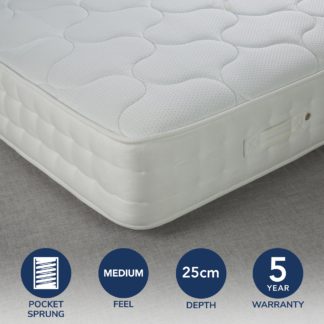 An Image of Fogarty Traditional 1000 Pocket Sprung Mattress White