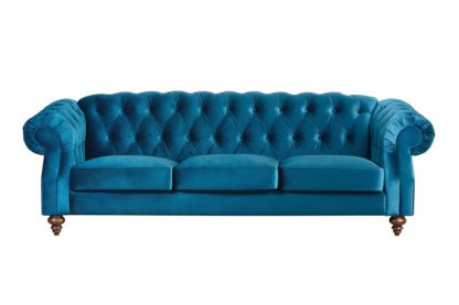 An Image of Buster 3 seat sofa Genova Peacock