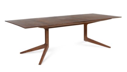 An Image of De La Espada Light Extending Dining Table Danish Oak