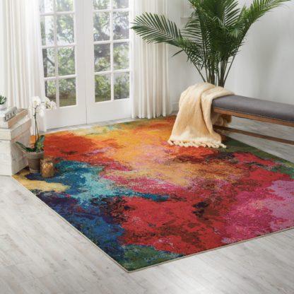 An Image of Multi Coloured Celestial Palette Rug Multi-Coloured