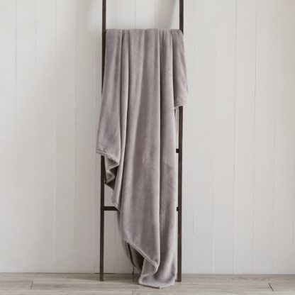 An Image of Seriously Soft 180cm x 230cm Throw Light Brown / Natural