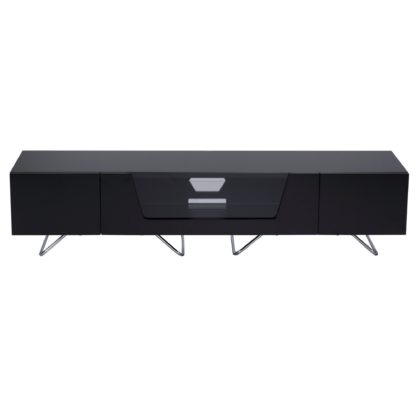 An Image of Chromium TV Unit Black