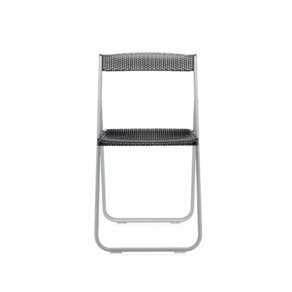 An Image of Kartell Honeycomb Folding Chair Matt White /Alumin