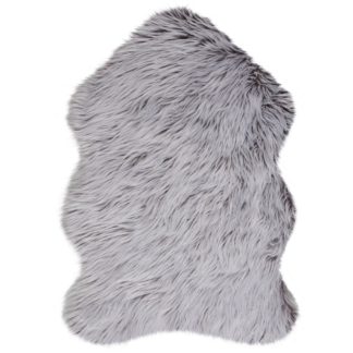 An Image of Helsinki Single Pelt Faux Fur Rug Brown