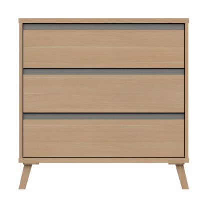 An Image of Jenson 3 Drawer Chest Truffle