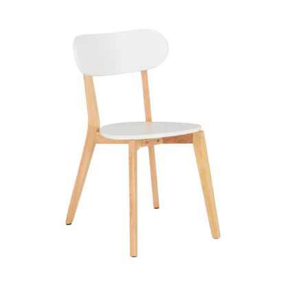 An Image of Julius Set of 2 Dining Chairs White