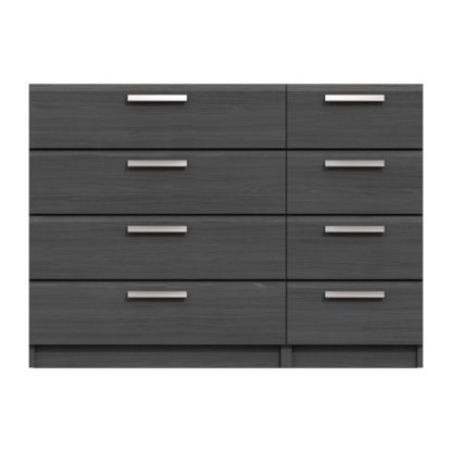 An Image of Piper 8 Drawer Wide Chest Graphite (Grey)