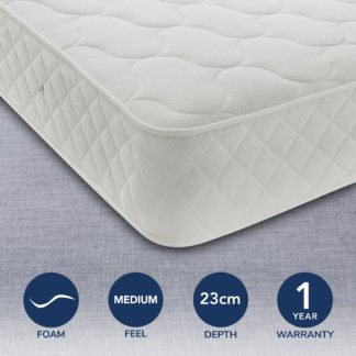 An Image of Prince Rebounce Medium Mattress White