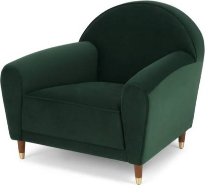 An Image of Carlton Armchair, Laurel Green Velvet