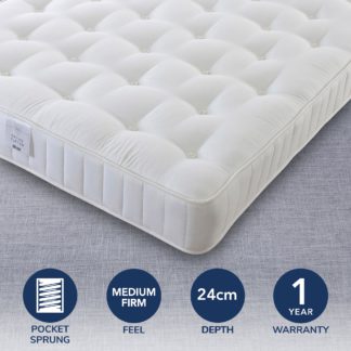 An Image of Pocket Orthopeadic 1000 Mattress White