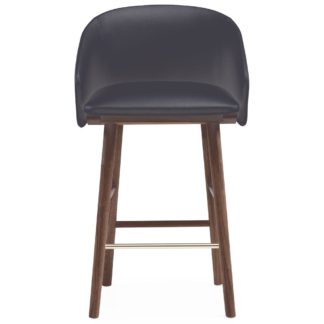 An Image of De La Espada Saia Bar Stool Danish Oiled Walnut