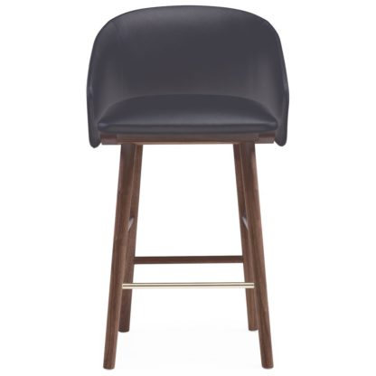 An Image of De La Espada Saia Bar Stool Danish Oiled Walnut