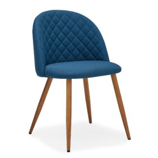 An Image of Astrid Chair Teal Fabric Blue
