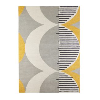 An Image of Elements Ochre Shield Wool Rug Ochre