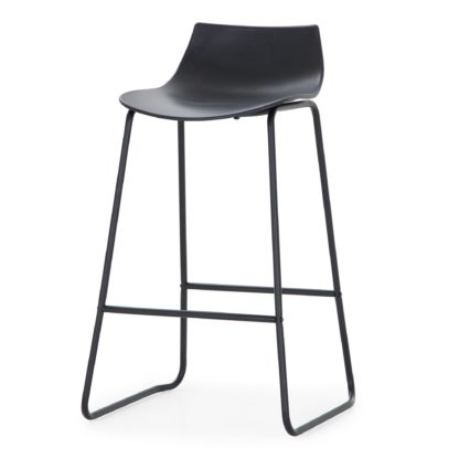 An Image of Larkyn Bar Stool Black Black