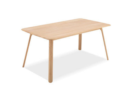 An Image of Gazzda Teska Dining Table Oak 90cm