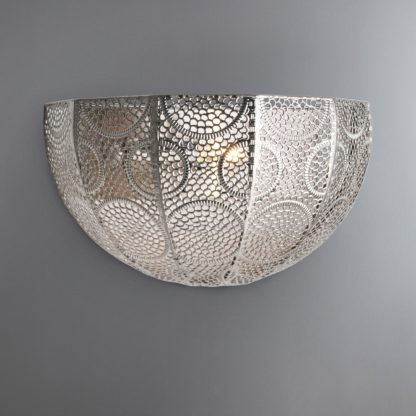 An Image of Manila Chrome Wall Light Silver