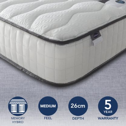 An Image of Silentnight 800 Pocket Memory Mattress White