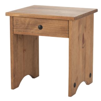 An Image of Corona Pine Dressing Table Stool Natural