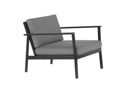 An Image of Case Eos Outdoor Sofa Armchair Black