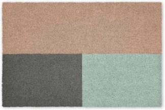 An Image of Elkan Coir Doormat, 60 x 90cm, Pink