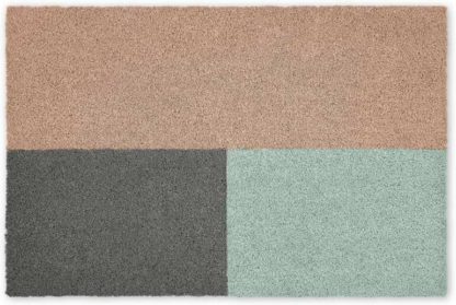 An Image of Elkan Coir Doormat, 60 x 90cm, Pink