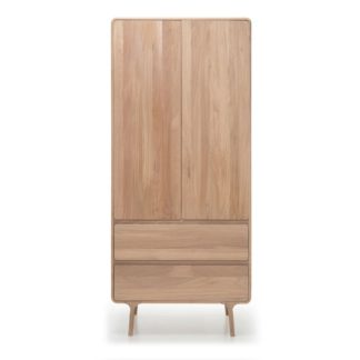 An Image of Gazzda Fawn Wardrobe Oak