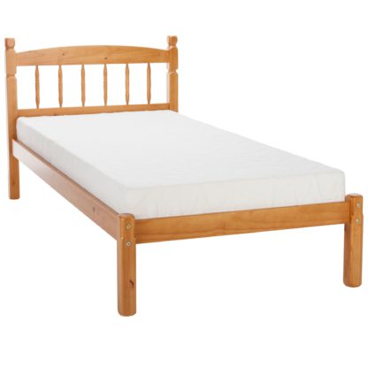 An Image of Pickwick Wooden Bed Frame Brown