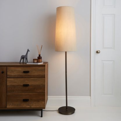 An Image of Bronson Natural Floor Lamp Natural