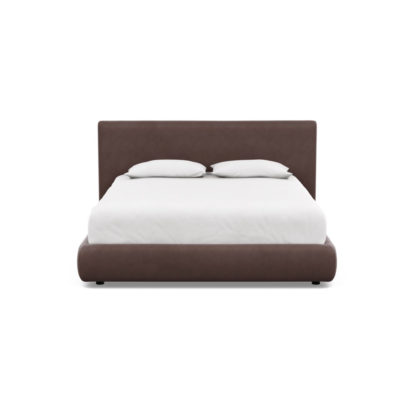 49d574bf272b69ae216d1c34a14dfbb661d07829e23acae0aa5739bfcdb66ceb.jpg An Image of Heal's Alba Storage Bed King Luxury Leather Anthracite