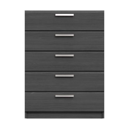 An Image of Piper 5 Drawer Chest Graphite (Grey)