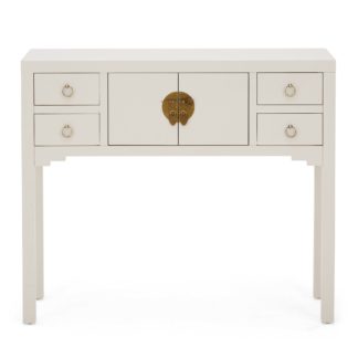 An Image of Hanna Oyster Console Table Oyster